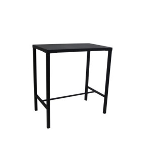 Tavolo Utility 105x60 h110 nero fisso moderno per cucina