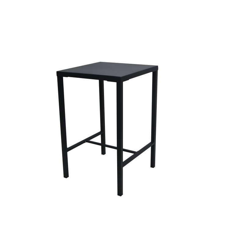 Tavolo Utility 70x70 h110 grigio fisso moderno per cucina