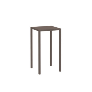 Tavolo Tetris New 60x60 H110 marrone cuoio moderno e robusto