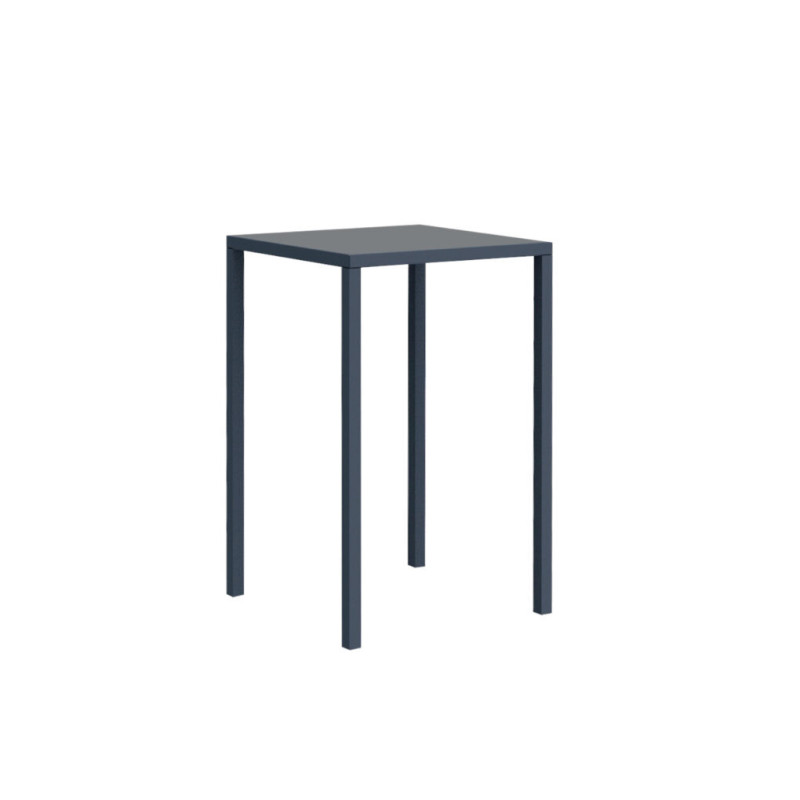 Tavolo Tetris New 80x80 H110 grigio grafite alto moderno compatto