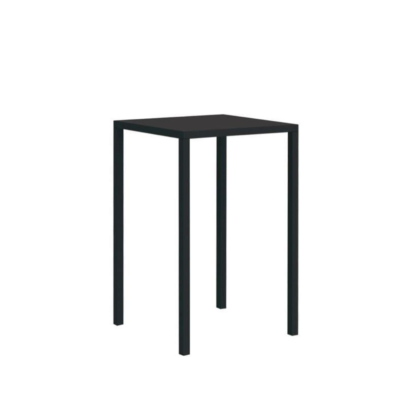 Tavolo Tetris New 80x80 H110 nero alto moderno elegante compatto