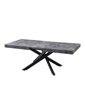 Zoom Tavolo Anson Allungabile Piano Cemento/Gambe Nere