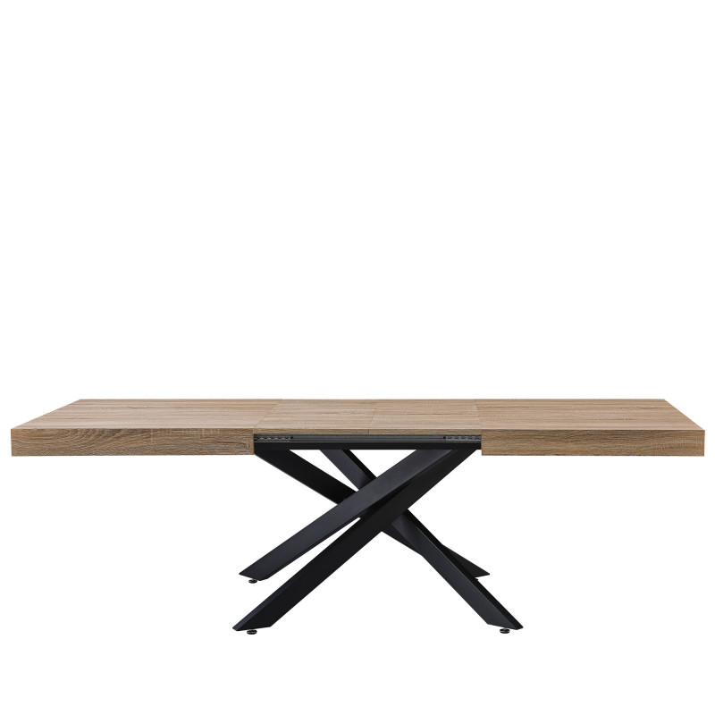 Tavolo Anson allungabile rovere gambe nere moderno e versatile