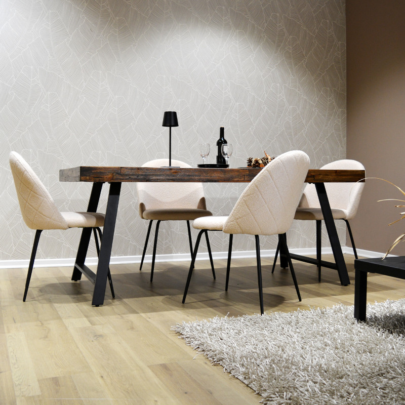 Tavolo Arbusto Strong 180x90 rustico scuro nero robusto e moderno