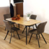 Tavolo Marble allungabile rovere nero moderno e versatile
