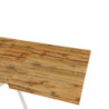 Tavolo Anson allungabile piano rovere gambe bianche moderno