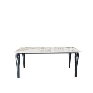 Zoom Tavolo Kasper Calacacatta Beige/Gambe Nere