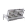 Set Malaga divano 2 poltrone alluminio bianco moderno e pratico