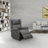 Poltrona relax Bergere Elis manuale antimacchia fumo elegante