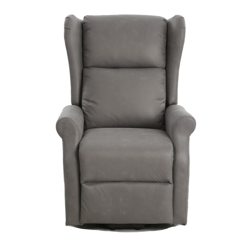 Poltrona relax Begere Arlette D Mozart fango con USB moderna