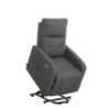 Poltrona relax Susan D tessuto fumo con USB moderna e tecnologica