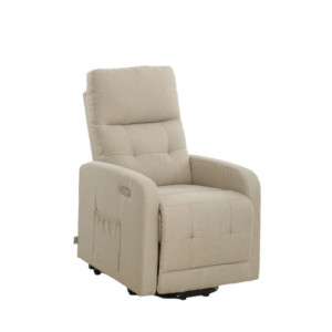 Poltrona relax Susan D tessuto safari con USB moderna e tecnologica