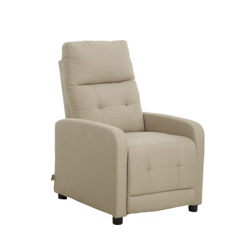 Poltrona relax Susan tessuto safari push moderna e confortevole