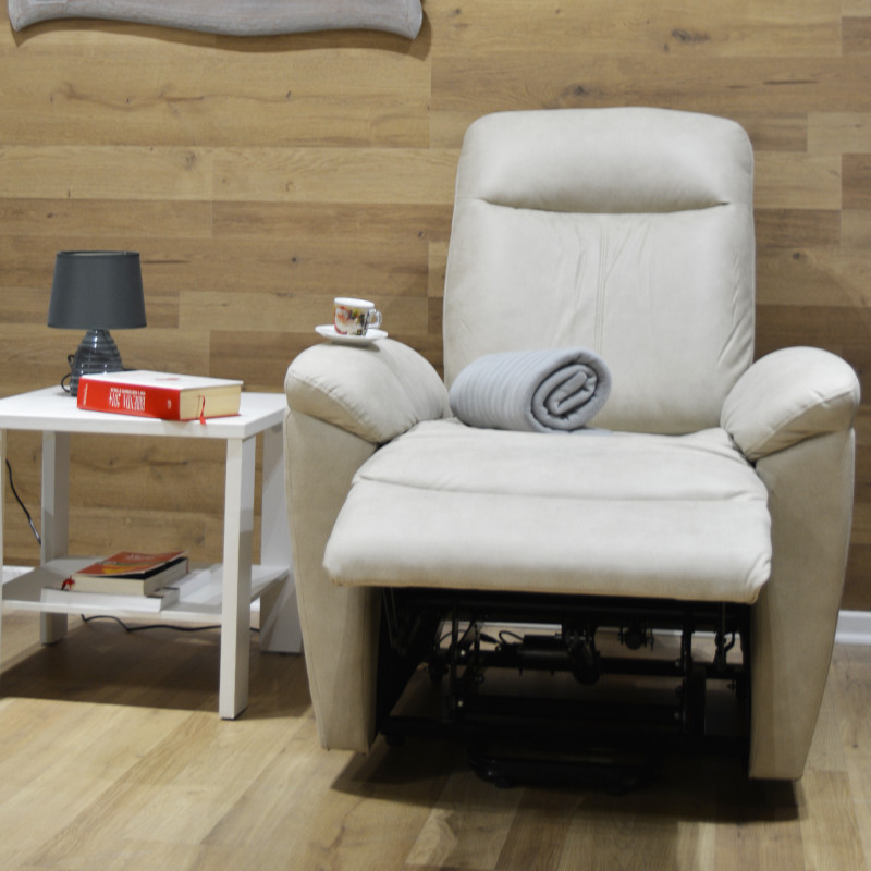 Poltrona relax Nicole 2 motori Mozart corda con USB moderna