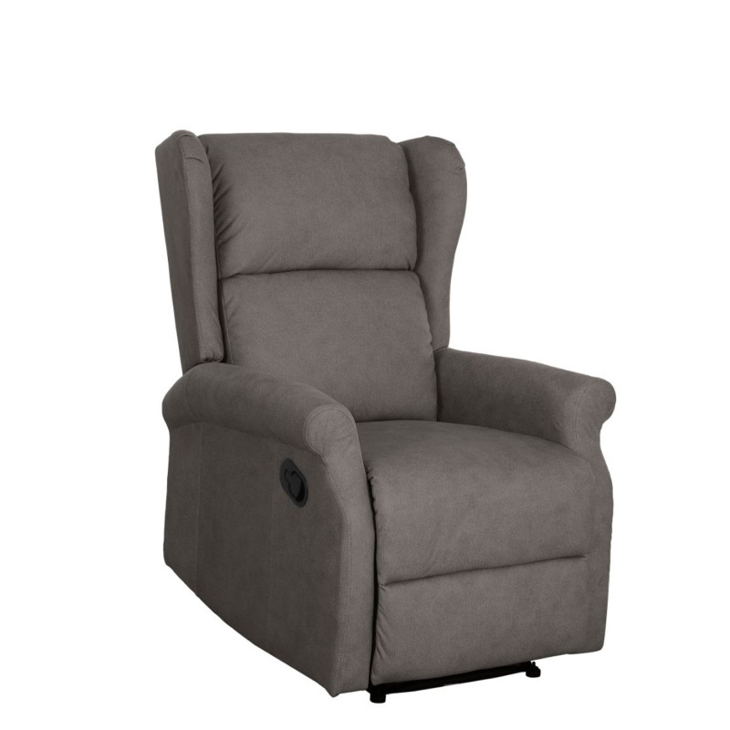 Poltrona relax Arlette A Mozart fango moderna e confortevole
