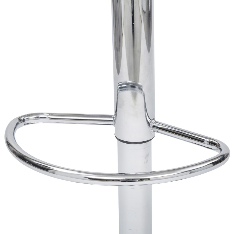 Sgabello Manchester bianco con elevazione a gas moderno regolabile