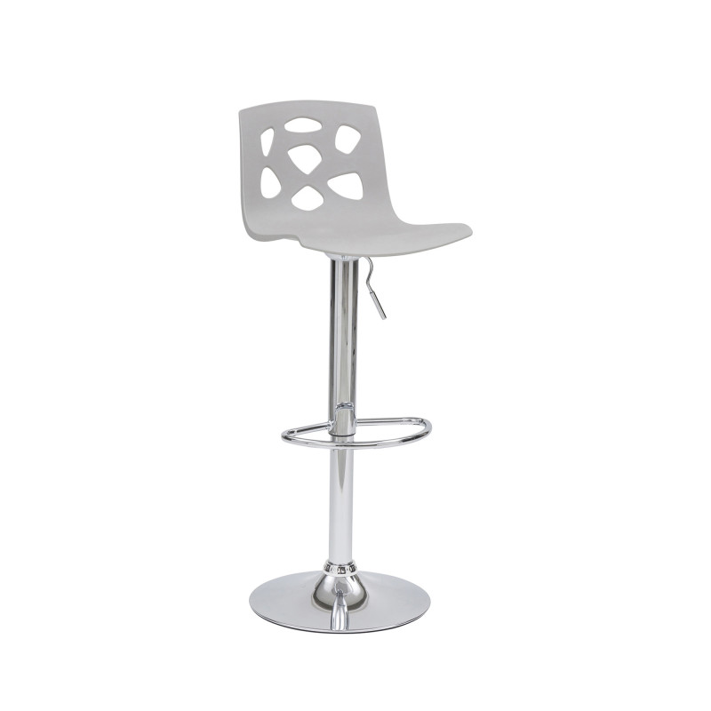 Sgabello Manchester grigio con elevazione a gas moderno e pratico