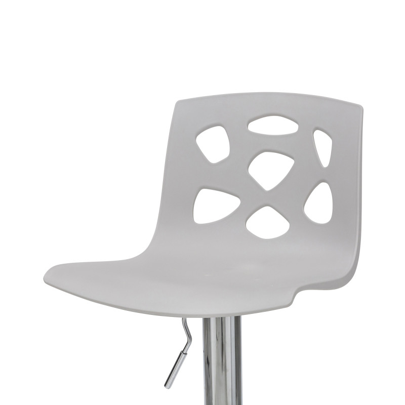 Sgabello Manchester grigio con elevazione a gas moderno e pratico
