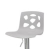 Sgabello Manchester grigio con elevazione a gas moderno e pratico