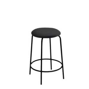 Set 4 sgabelli Score velluto nero H63 moderni ed eleganti