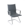 Set 2 poltrone Pleasure attesa grigio moderne per ufficio