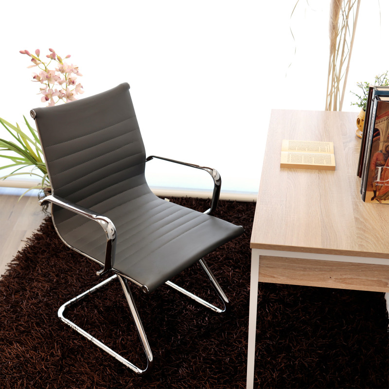Set 2 poltrone Pleasure attesa grigio moderne per ufficio