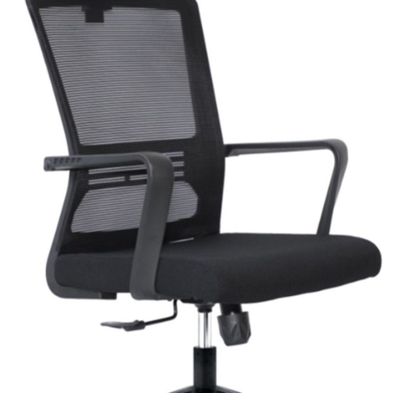 Poltrona Clifton nera ergonomica per ufficio moderna e confortevole