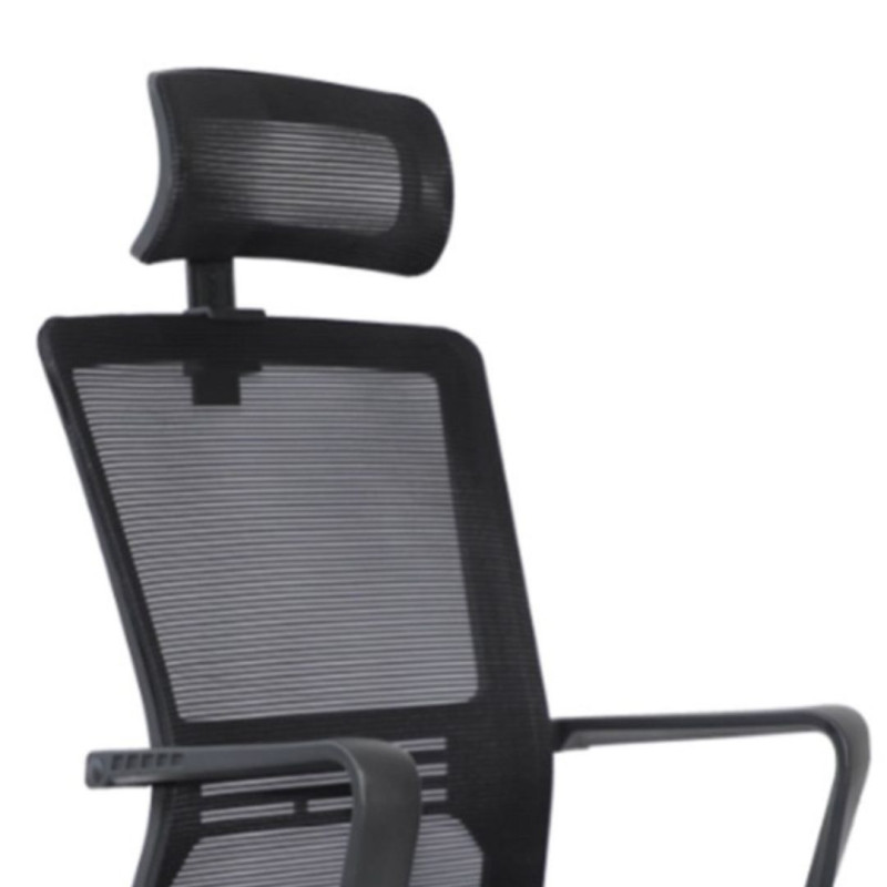 Poltrona Clifton nera ergonomica per ufficio moderna e confortevole