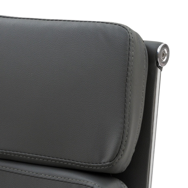 Poltrona Mito dirigenziale simil grigia cromata ergonomica
