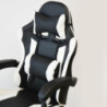 Poltrona Racing Omega nera bianca similpelle ergonomica ufficio
