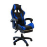 Poltrona Racing Omega nera blu similpelle ergonomica ufficio