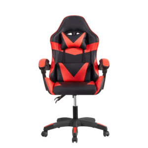 Poltrona Racing Alfa nera rossa similpelle ergonomica ufficio