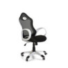 Poltrona Place nera struttura bianca ergonomica ufficio moderna