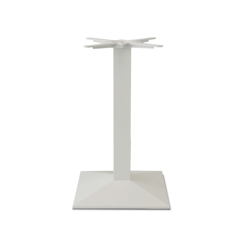 Base tavolo Benson bianca in acciaio design moderno e robusto