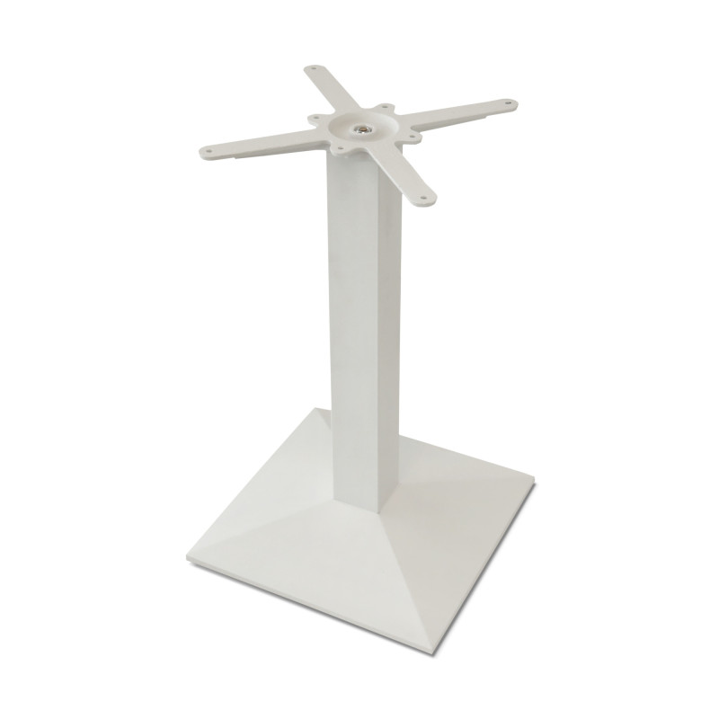 Base tavolo Benson bianca in acciaio design moderno e robusto