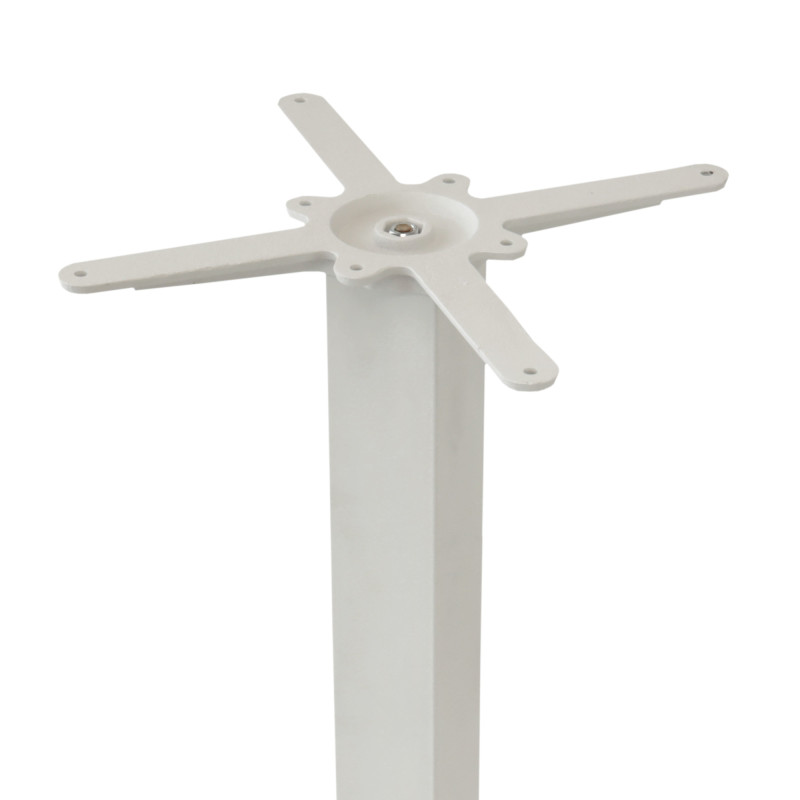 Base tavolo Benson bianca in acciaio design moderno e robusto