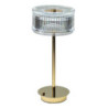 Lampada da tavolo Ginevra acrilico e metallo oro elegante