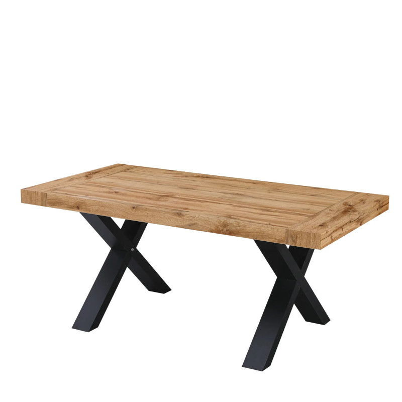 Tavolo Xilon allungabile 200-400 rovere gambe nere moderno
