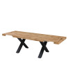 Tavolo Xilon allungabile 200-400 rovere gambe nere moderno