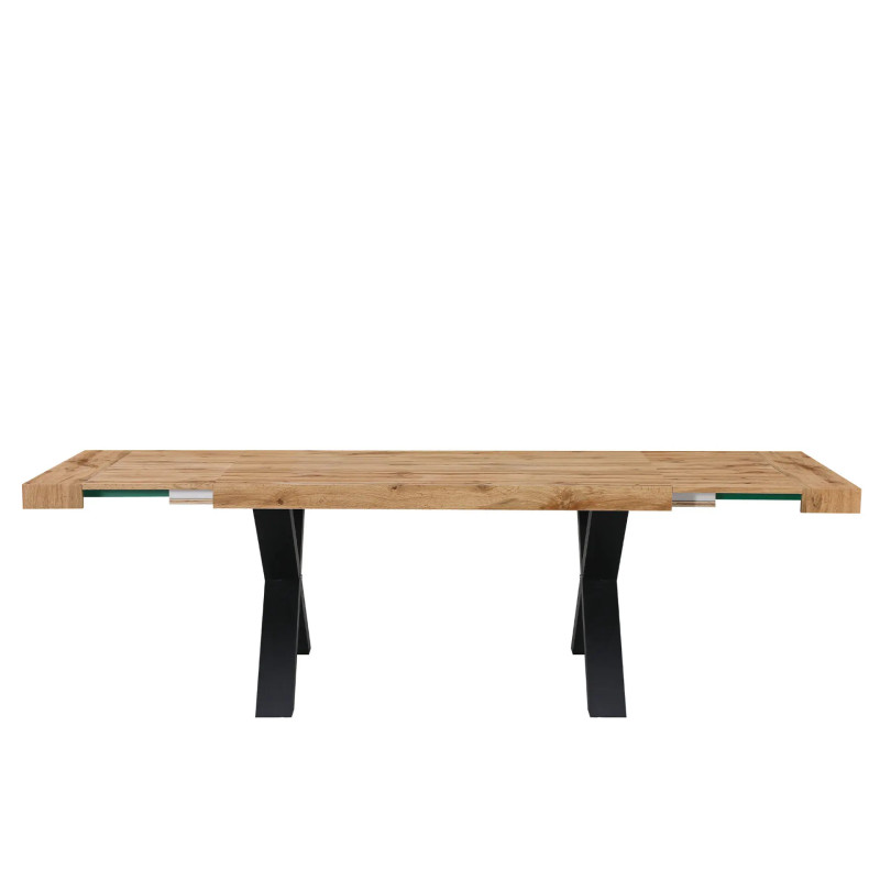 Tavolo Xilon allungabile 200-400 rovere gambe nere moderno