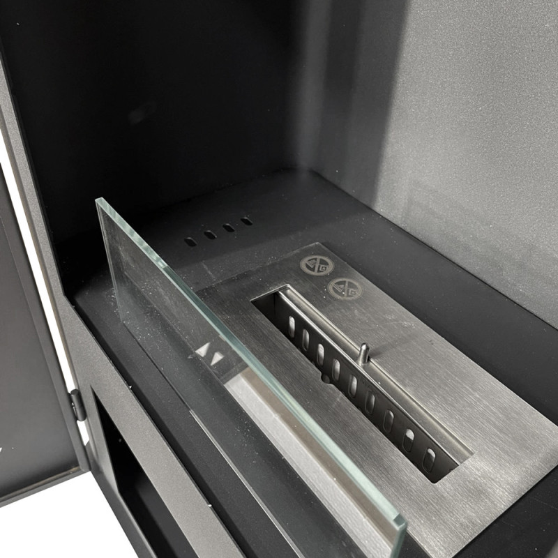 Stufa a bioetanolo Luisa da terra L50xP30xH68 cm moderna e sicura