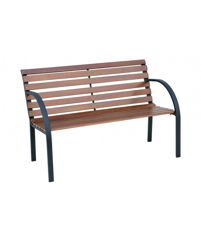 Panca Panchina Piccadilly MOIA in legno di rovere e metallo
