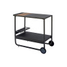 Carrello Portavivande Con Ruote Alluminio Antracite Moia