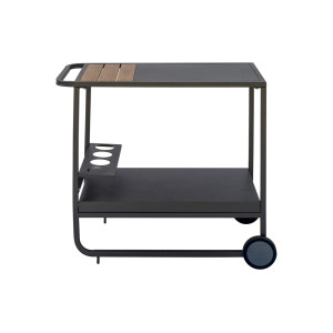 Zoom Carrello Portavivande Con Ruote Alluminio Antracite Moia