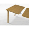Tavolo Glass allungabile legno massello 160/180x90 cm moderno