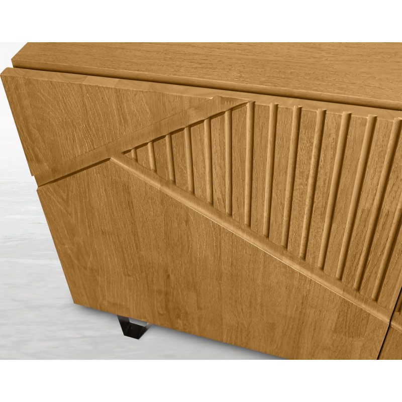 Madia 4 ante Cress in legno massello design moderno soggiorno