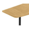 Consolle curva in legno massello 90x28 cm allungabile casa
