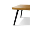 Tavolino quadrato in legno massiccio 58x58 cm per soggiorno