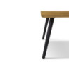 Tavolino quadrato in legno massiccio 58x58 cm per soggiorno