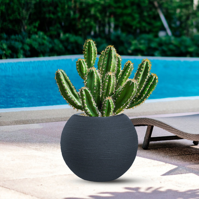 Vaso Grigio Resina | Levante Shop